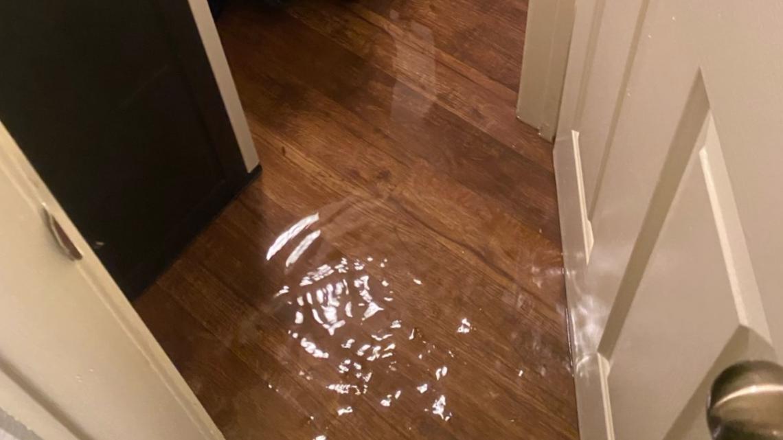 Water damage by Burst pipe